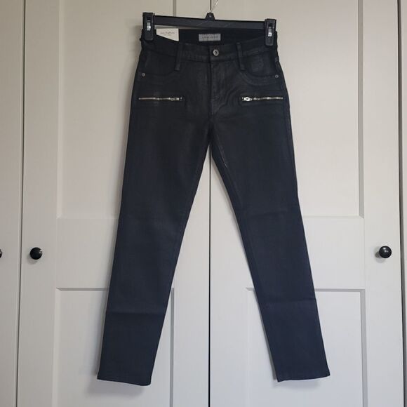 James jeans  twiggy ankle zip oil slicked size 28 - Picture 2 of 14